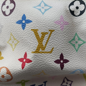 Secondhand Louis Vuitton Petit NOe white Monogram Multicolor M42229 shoulderbag | stylenewstar