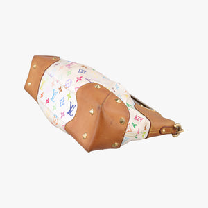 Pre-owned Louis Vuitton JUDY MM white Monogram Multicolor M40255 shoulderbag | stylenewstar