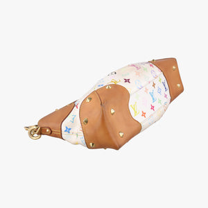 Pre-owned Louis Vuitton JUDY MM white Monogram Multicolor M40255 shoulderbag | stylenewstar