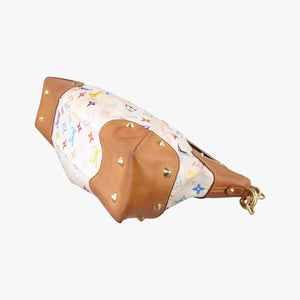 Pre-owned Louis Vuitton JUDY MM white Monogram Multicolor M40255 shoulderbag | stylenewstar