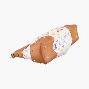 Pre-owned Louis Vuitton JUDY MM white Monogram Multicolor M40255 shoulderbag | stylenewstar
