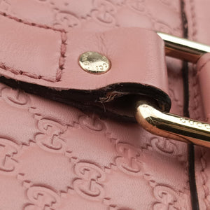 Pre-owned Gucci Microguccissima Pink Leather 449655 handbag | stylenewstar