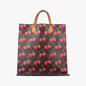 Pre-owned Louis Vuitton Cherry Sac Plat Brown×Cherry Print Monogram Canvas M95010 handbag | stylenewstar