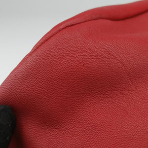 Pre-owned Ferragamo Vara Ribbon Red calfskin shoulderbag | stylenewstar