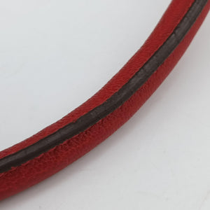 Pre-owned Ferragamo Vara Ribbon Red calfskin shoulderbag | stylenewstar