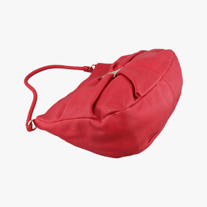Pre-owned Ferragamo Vara Ribbon Red calfskin shoulderbag | stylenewstar