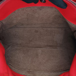 Pre-owned Bottega Veneta Intrecciato Red lambskin shoulderbag | stylenewstar