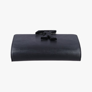 Pre-owned Louis Vuitton Pochette Louise PM Noir Epi M41275 clutchbag | stylenewstar