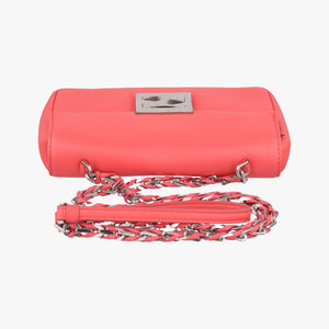Pre-owned Fendi Mini Be Baguette Orange Leather 8M0315 shoulderbag | stylenewstar