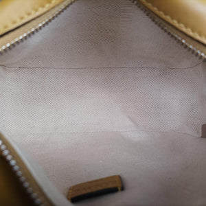 Pre-owned Loewe Puzzle mini Beige × Khaki × Yellow Leather shoulderbag | stylenewstar