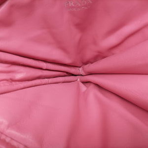 Pre-owned Prada Triangle mini Pink Leather 1NR015 shoulderbag | stylenewstar