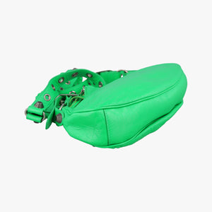 Vintage Balenciaga Le Cagole Green lambskin shoulderbag | stylenewstar