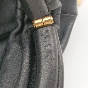 Secondhand Bottega Veneta The Chain Pouch Black Lambskin shoulderbag | stylenewstar