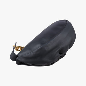 Secondhand Bottega Veneta The Chain Pouch Black Lambskin shoulderbag | stylenewstar