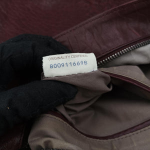 Pre-owned Bottega Veneta Intrecciato Burgundy Leather shoulderbag | stylenewstar