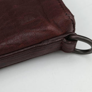 Pre-owned Bottega Veneta Intrecciato Burgundy Leather shoulderbag | stylenewstar