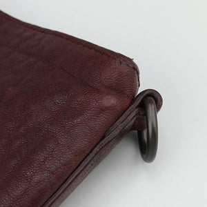 Pre-owned Bottega Veneta Intrecciato Burgundy Leather shoulderbag | stylenewstar