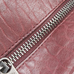 Pre-owned Bottega Veneta Intrecciato Burgundy Leather shoulderbag | stylenewstar