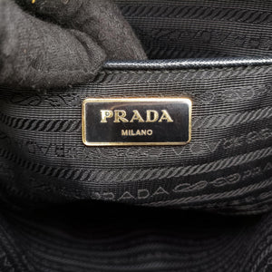 Pre-owned Prada Galleria Black SAFFIANO Leather BN1802 shoulderbag | stylenewstar