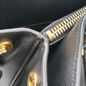 Pre-owned Prada Galleria Black SAFFIANO Leather BN1802 shoulderbag | stylenewstar