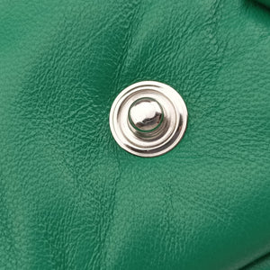 Pre-owned Prada triangle mini Green Leather 1NR015 shoulderbag | stylenewstar