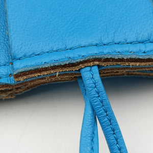 Secondhand Bottega Veneta padded intrecciato Blue lambskin handbag | stylenewstar