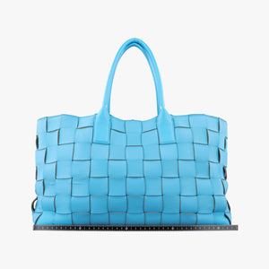 Secondhand Bottega Veneta padded intrecciato Blue lambskin handbag | stylenewstar