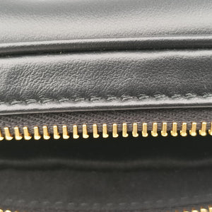 Pre-owned Miu Miu logo Black leather bum bag/waist bag | stylenewstar