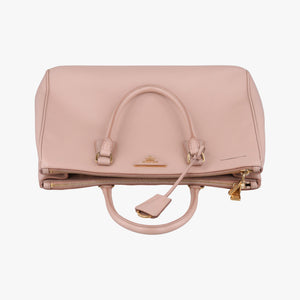 Pre-owned Prada Galleria Pink SAFFIANO Leather BN2274 handbag | stylenewstar