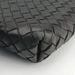 Vintage Bottega Veneta Intrecciato Black lambskin shoulderbag | stylenewstar