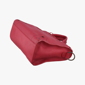 Secondhand Balenciaga Blackout City Red Leather shoulderbag | stylenewstar