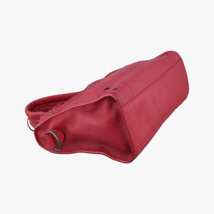Secondhand Balenciaga Blackout City Red Leather shoulderbag | stylenewstar