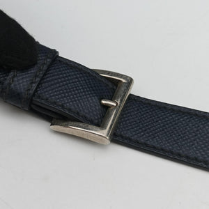 Vintage Prada Stripe Navy × Blue × Gray Saffiano Leather shoulderbag | stylenewstar