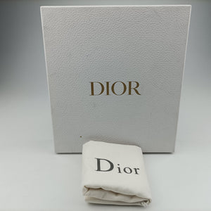 Pre-owned Christian Dior Saddle Navy Jacquard×Leather shoulderbag | stylenewstar