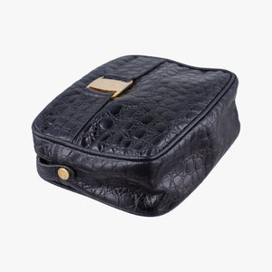 Pre-owned Ferragamo Vara Black Leather shoulderbag | stylenewstar