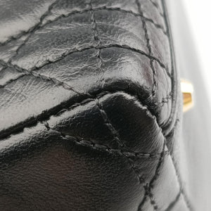 Pre-owned Christian Dior Lady Dior Black lambskin handbag | stylenewstar