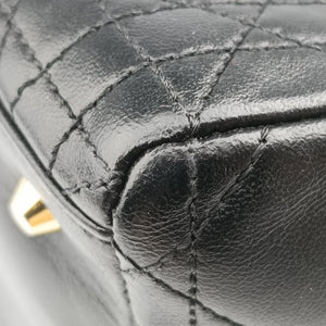 Pre-owned Christian Dior Lady Dior Black lambskin handbag | stylenewstar
