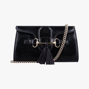 Vintage Gucci Emily Black Patent 283063 shoulderbag | stylenewstar