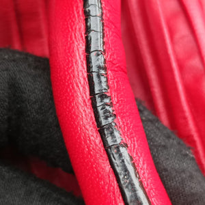 Secondhand Valentino Petale Rose Dome Red Leather shoulderbag | stylenewstar