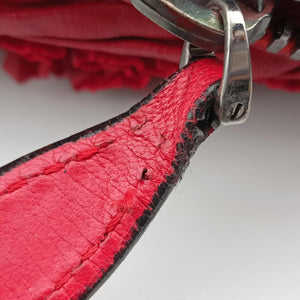 Secondhand Valentino Petale Rose Dome Red Leather shoulderbag | stylenewstar