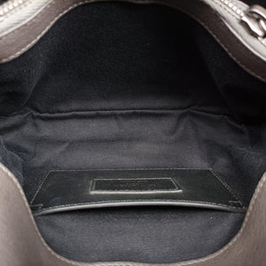 Pre-owned Yves Saint Laurent COLLEGE Grey Leather 487213 shoulderbag | stylenewstar