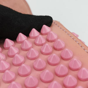 Pre-owned Christian Louboutin Sweet Charity Scarabe Spike Pink Patent shoulderbag | stylenewstar