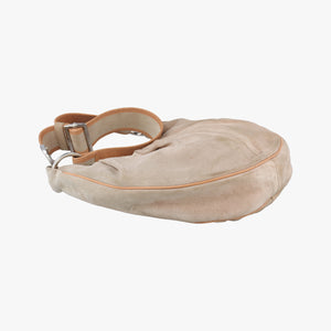 Pre-owned Yves Saint Laurent Rive Gauche Beige Leather×Suede 120436 shoulderbag | stylenewstar