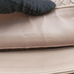 Pre-owned Bottega Veneta Intrecciato Olimpia Beige lambskin shoulderbag | stylenewstar