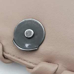 Pre-owned Bottega Veneta Intrecciato Olimpia Beige lambskin shoulderbag | stylenewstar
