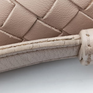 Pre-owned Bottega Veneta Intrecciato Olimpia Beige lambskin shoulderbag | stylenewstar