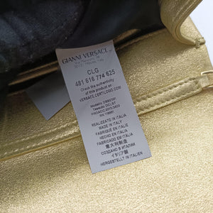 Pre-owned VERSACE medusa Golden Leather shoulderbag | stylenewstar