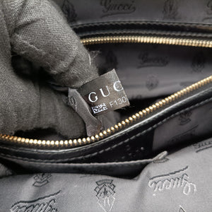 Pre-owned Gucci Bamboo Pop Black Patent 189872 handbag | stylenewstar