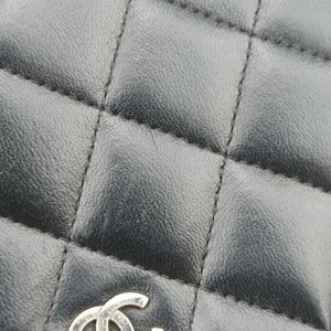 Vintage Chanel Matelasse coco mark Black lambskin A33814 shoulderbag | stylenewstar