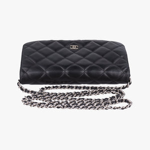 Vintage Chanel Matelasse coco mark Black lambskin A33814 shoulderbag | stylenewstar